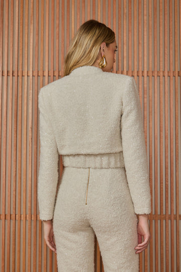 FABULOUS AGILITÀ - Jaqueta Maria Elástico Barra OFF White